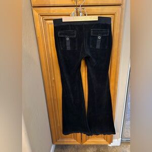 Juicy Couture velour flare bottom track pants